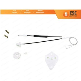 Resim Renault Megane 1 1996-2003 4/5 Kapı İçin Arka Sağ Cam Kriko Seti 
