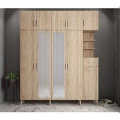 Resim Açelya Portmanto Vestiyer Meşe 225cm M10 