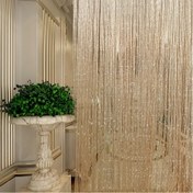 Resim 1 adet Glam Stil Şampanya Gümüş Püsküllü Kapı Perdesi - Hafif Örme Polyester, Makinede Yıkanabilir, Çubuk Cepli, Astarlı Değil, Tüm Sezonlar İçin, Pastoral Romantik Tema Oturma Odası, Sevgililer Günü, Paskalya, Hanuka, Şükran Günü, Aziz Patrick Günü Dekoru 