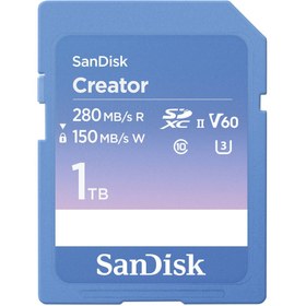 Resim SanDisk Creator 1TB SDSDXEP-1T00-GNCIS 280MB/s UHS-II SDXC 6K-4K UHD V60 Hafıza Kartı 