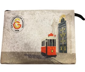 Resim Çanta - Galatasaray Lisesi Kapısı (22x30 cm; Tablet Boyutu; Kadife) 
