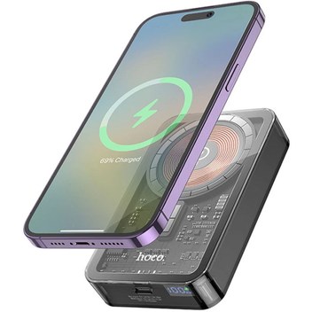 Hoco Q14a Ice Crystal 10000mah Pd20w Magsafe Uyumlu Manyetik Hızlı Şarj Powerbank