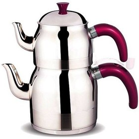 Resim Fms Papatya Büyük Boy Çaydanlık Mor Renk 4058 