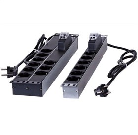 Resim ULUSAL ULS9LU 9lu Sigortalı Alüminyum Grup Priz Rack Kabinet Aksamı 