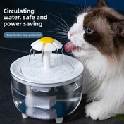 Resim Yeni Gelişim - Büyük Kapasiteli Otomatik Pet Su Çeşmesi Çiçek Tasarımı ile, USB Güçlü, Kediler ve Köpekler için İdeal, Sessiz Dolaşan Su Dağıtıcısı, Pet Hidrasyon İstasyonu | Dekoratif Pet Çeşmesi | Otomatik Su Dağıtma, Pilsiz 