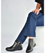 Resim Fox Shoes V398577603 Siyah Hakiki Deri Kadın Bot Siyah-hakiki Deri 