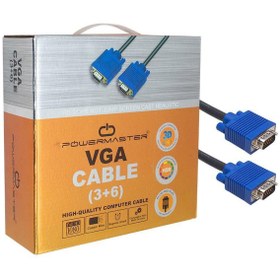 Resim Powermaster 4424 15 Pin Erkek Erkek 20 Metre Vga Kablo 