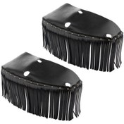 Resim Suntek Magideal Motosiklet Için Siyah Sürücü Döşeme Levhası Saçak Örtüsü 