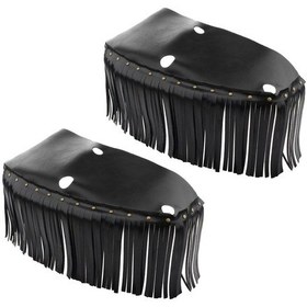 Resim Suntek Magideal Motosiklet Için Siyah Sürücü Döşeme Levhası Saçak Örtüsü 