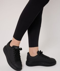 Resim POLENS Unisex Siyaha-Siyah Mcqueen Style Spor Ayakkabı Sneaker 