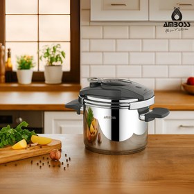 Resim Amboss Enio Plus 10 LT Matik Paslanmaz Çelik Düdüklü Tencere 