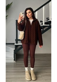 Resim Kahve Orjinal Marka Şardonsuz Tayt Kahve 