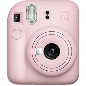 Resim Fujifilm Instax Mini 12 Pembe Fotoğraf Makinesi-10'lu Film-Şeffaf Kılıf ve Divoom LoveLock Mini Ses Kayıt Özel. Bluetooth Hoparlör 