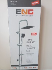 Resim 5 Fonksiyonlu Robot Duş Takımı Krom Gri 