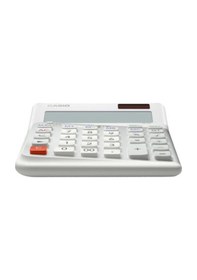 Resim Casio De-12e-we Beyaz 12 Hane Masa Üstü Ergonomik Tuşlu Hesap Makinesi Diğer 