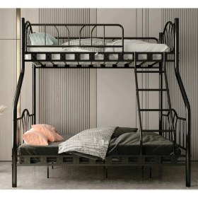 Resim Missidea Imaj 3 Kişilik Ebeveyn 3'lü Metal Ranza Siyah 90X190 cm 