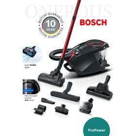 Resim Bosch Ecil Hayvan &turbo Başlık Güçlü Motor, Toz Torbasız Süpürge Hijyenik Temizlik-10 Yıl Motor Garantili Yüksek Kaliteli Toz Torbasız Hazneli Süpürge 