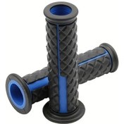 Resim Hightower Motosiklet Blue Tutamak Kapakları 7/8" 22mm Kabza Dayanıklı Siyah Kauçuk 