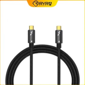 Resim Betty Becky Ryra 100W 5A Hızlı Şarj Thunderbolt 4 8k @ 60Hz Veri Transferi ile Uyumlu M1 Macbook 40GBPS Çok Fonksiyonlu Veri Kablosu (Yurt Dışından) 