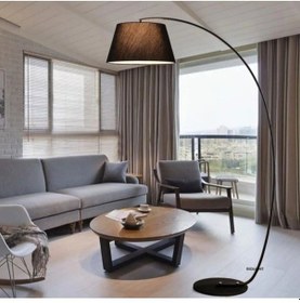 Resim Mylights C Lambader Köşe Lambası Yerden Ayaklı Lambader Harekt Siyah 