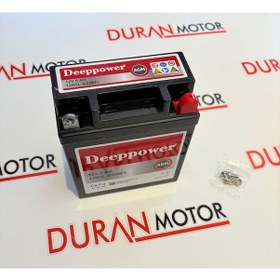 Resim Deeppower 12v 5 Ah 12n5l-bs Motosiklet Aküsü. Cup Aküsü 