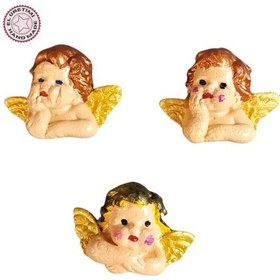 Resim Uretti - Ayşe 7362 5058 El Yapımı 3'lü Sevimli Melek Magnet Seti - 4 X 5 Cm 