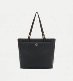 Resim Minore Siyah E. Deri Gold Bebek Çantası 