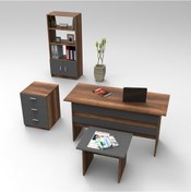 Resim L'occi Concept Diego ABCD Ofis Büro Masa Takımı Barok-Antrasit 
