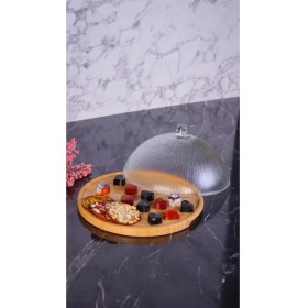 Resim Bambum Kuga Cam Kapaklı Kek Fanusu 30 cm B3625 