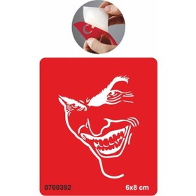 Resim Gerçek Kötü Joker Tattoo Geçici Dövme Şablonları Kına Kalıpları 