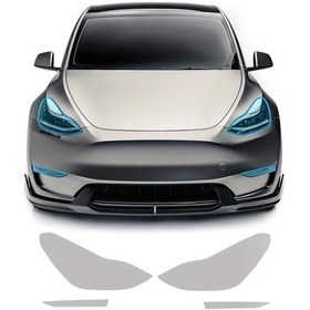 Resim Dashanshop Paıntvılle Tpu Tesla Model Y Film 8 5mil 4 Parça Güneşten Koruma Kolay Kurulum 