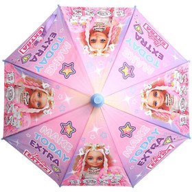 Resim TOYFEST Barbie Extra Boss PVC Koruma Kılıflı Çocuk Şemsiyesi - 3 - 12 Yaş Arası Çap : 85 cm 