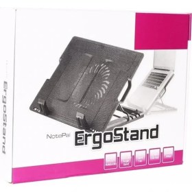Resim Hk Tech Işıklı LED Fanlı Çift USB 2.0 Notebook Soğutucu Fan Ergostand 