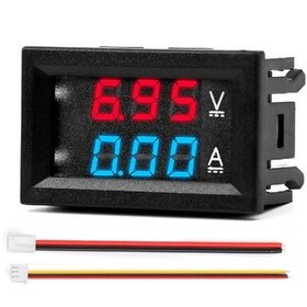 Resim 0-100v 10a Voltmetre Ampermetre 