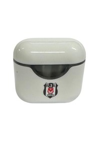 Resim Bjkset098 Beşiktaş Orjinal Lisanslı Beyaz Air Kalemtraş Ahşap Kutulu 6'lı Kırtasiye Seti Gri/siyah 