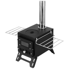 Resim Madfox Woodlander Katlanır Kamp Sobası Küçük Boy Siyah 