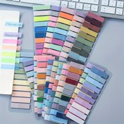 Resim 200 Adet Morandi Yapışkan Not Seti - Şeffaf PET İndeks Sekmeleri, Çeşitli Yumuşak & Vintage Renkler, Ofis ve Çalışma Kullanımı için Kendinden Yapışkanlı Sayfa İşaretleyiciler 