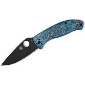 Resim Spyderco Tenacious Blue Tı Black D2 Plainedge Çakı Çok Renkli 