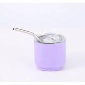 Resim Oein 4oz Mini Kahve Kupası, Küçük Ruh Kupası, Açık Hava Taşınabilir Araba Kupası, 304 Pasalı Çelik Termos Kupası Saman Kapasitesi4ozPembe (Yurt Dışından) 