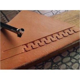 Resim BGA Leathercraft deri baskı stamp Zımba deri desen damga 10x6mm 