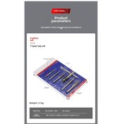 Resim Skycity Metrik Çelik Harf Ve Vida Kesici Seti - El Kullanıma Uygun, Dıy Tamirler İçin Kompakt Kombinasyon 6 Parça Kartlı Paket 