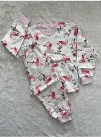 Resim Flamingo Pijama Takımı Pembe 