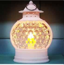 Resim Pilli Işıklı Beyaz Ramazan Feneri Gün Işığı Led Işıklı Fener Beyaz Gemici Feneri Ramazan Işıkları Beyaz 