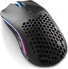 Resim Glorious Black Gaming Mouse Kablosuz - Model O Eksi Oyun Kablosuz Fare - RGB Fare 65 g Ultra Hafif Fare - Kablosuz Petek Fare - PC Faresi (Mat Siyah Fare) 