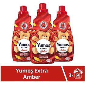 Resim Yumoş Extra Konsantre Çamaşır Yumuşatıcısı Amber 1440 Ml 60 Yıkama 3 Adet Tekli 