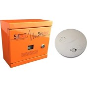 Resim Sismik Siscut / Iki Çıkışlı Elektromekanık (No-C-Nc) Deprem Sensörü + Röleli Duman Dedektörü 