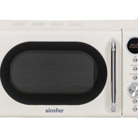 Resim Simfer SK-4605 20 LT Retro Krem Mikrodalga 