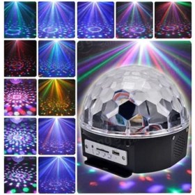 Resim Genel Markalar Led Kristal Küre Disko Topu 6 Renk-usb-sese Duyarlı Uzaktan Kumadalı 