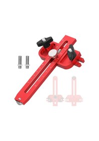 Resim Teltree Hafif Alüminyum Ahşap Kesme Cetveli, Çift Ölçekli, Roller Tasarımı İle Yüksek Hassasiyet 