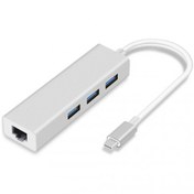 Resim Codegen Type C USB 3.1 – 3Port USB 3.0+ RJ45 Gigabit Ethernet Çoklayıcı Hub CDG-CNV85 